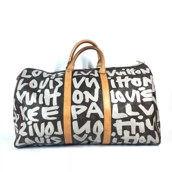 LOUIS VUITTON MonogramGraffiti Keepall50 Travel Bag Hand Bag Duffle Bag - Picture 15 of 15